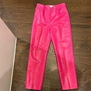Aritzia Pink Straight Leg Pants